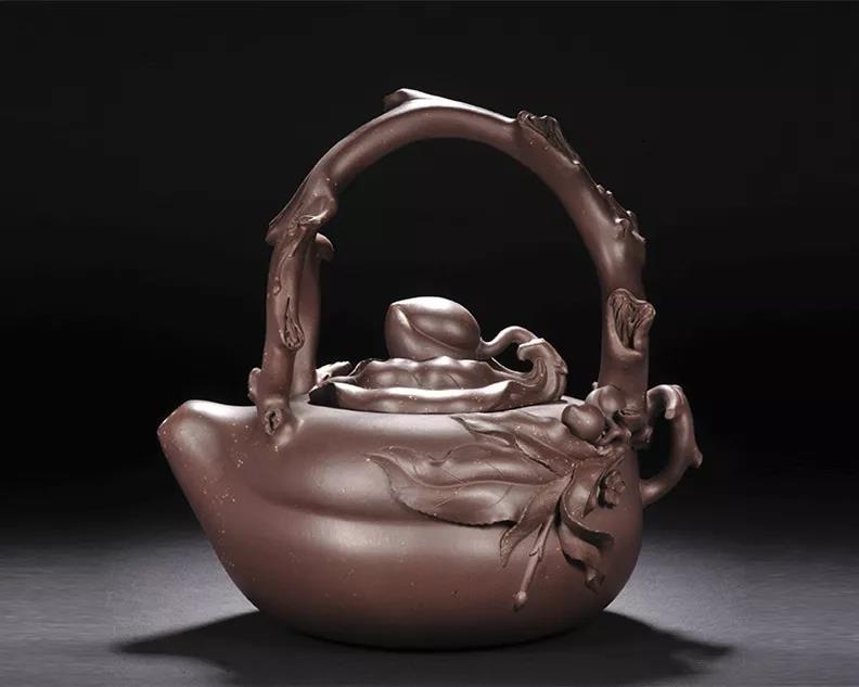 10種最美花器提梁壺，精美別致雕花紫砂壺!