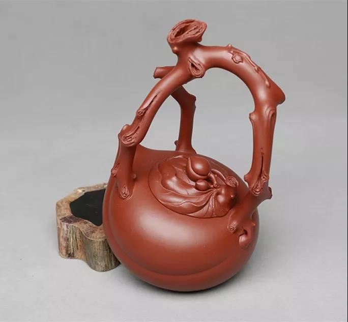 10種最美花器提梁壺，精美別致雕花紫砂壺!