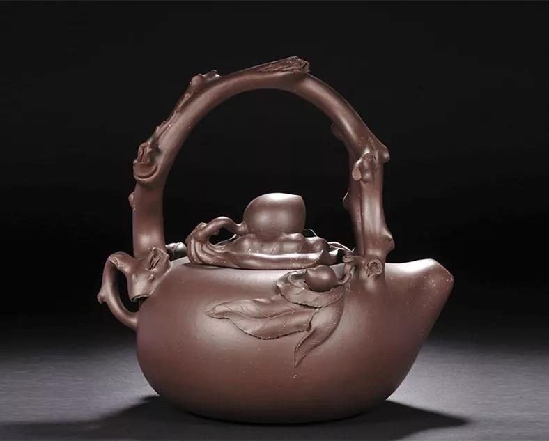 10種最美花器提梁壺，精美別致雕花紫砂壺!