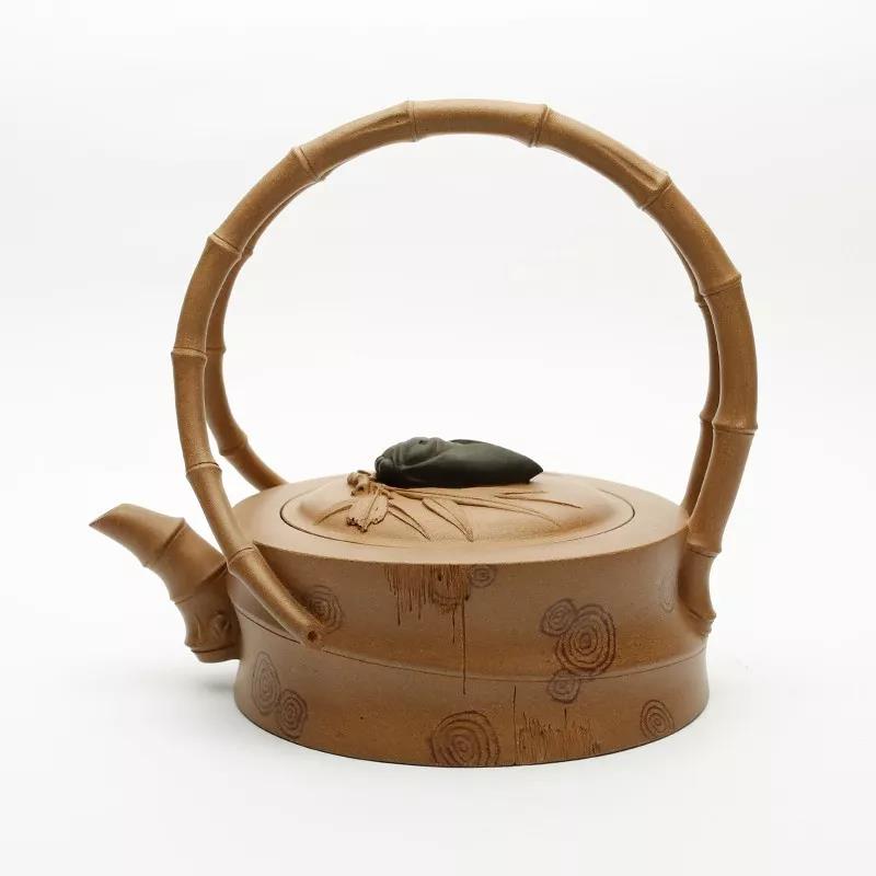 10種最美花器提梁壺，精美別致雕花紫砂壺!