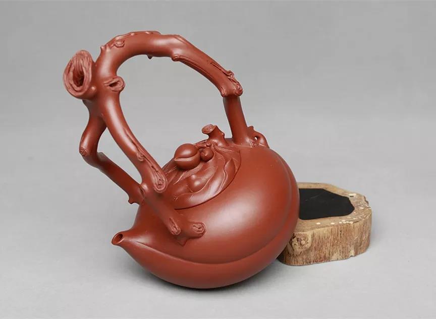 10種最美花器提梁壺，精美別致雕花紫砂壺!