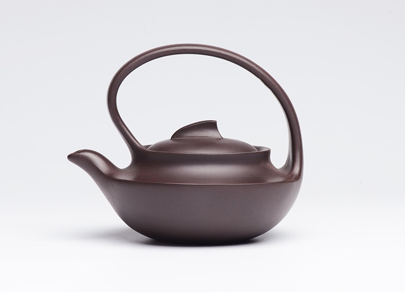 提梁精美紫砂壺，創(chuàng)意手工紫砂壺