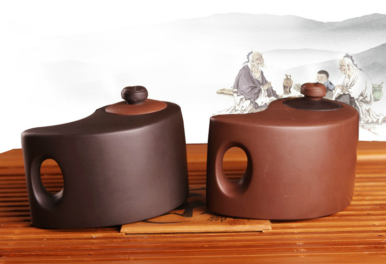 太極陰陽紫砂壺，創(chuàng)意格紫砂壺